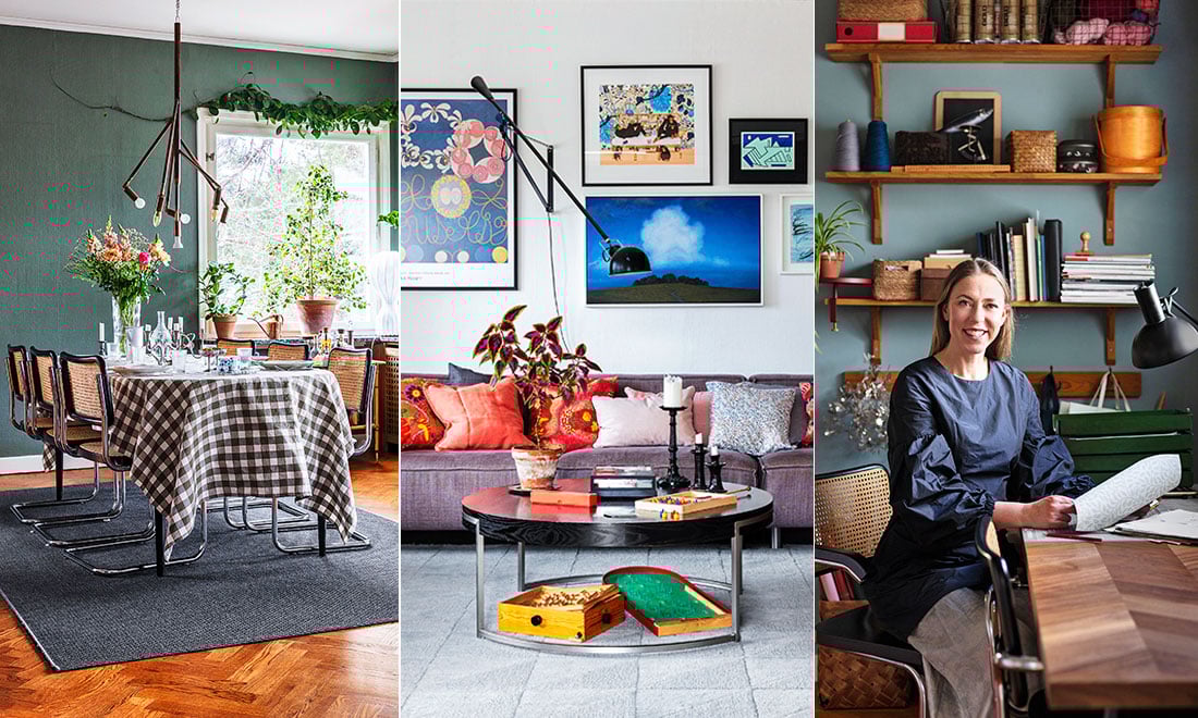 Färgstark funkis och vacker grönska – kika in hos kreatören Helena Lyth