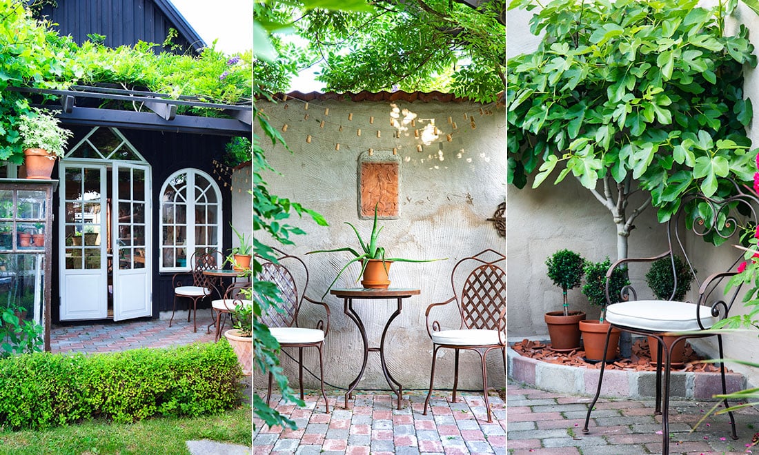 Inspireras av trädgården som för tankarna till ett soligt Italien: ”Där lever man med historien”