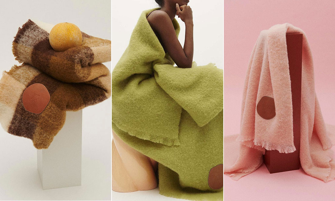 Väskmärket lanserar lekfulla ullplädar för hemmet