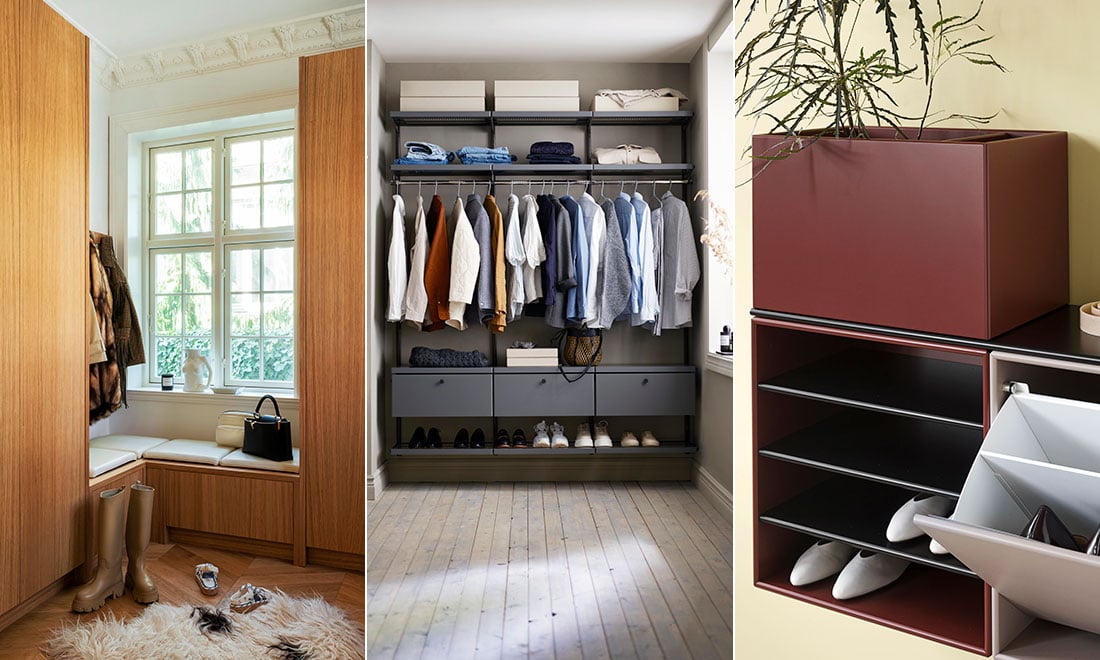 Snygg förvaring för hall och sovrum – 12 tips