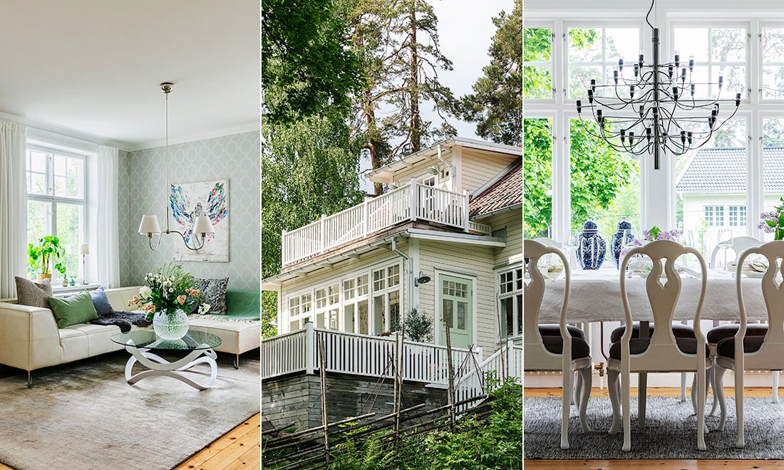 Personligt och harmoniskt i det varsamt renoverade sekelskifteshuset