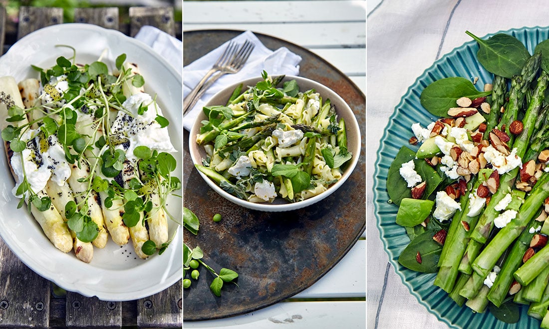 6 somriga och supergoda sallader med sparris