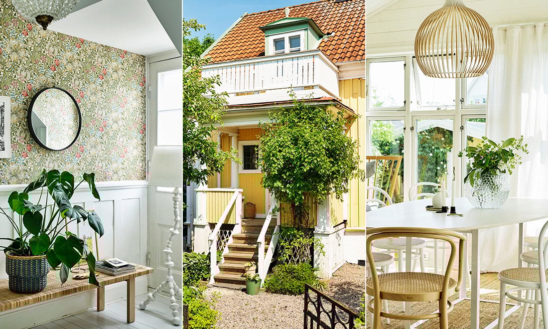 Designklassiker och charmiga detaljer i 1920-talshuset