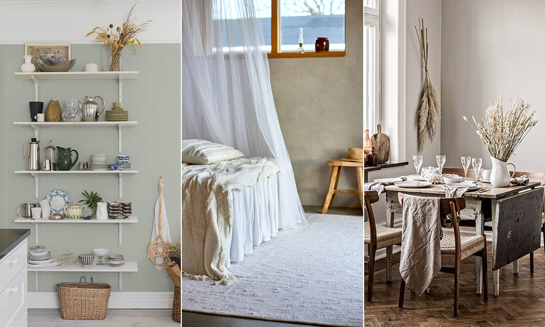 Lantligt och modernt – så skapar du inredningsstilen i hemmets alla rum