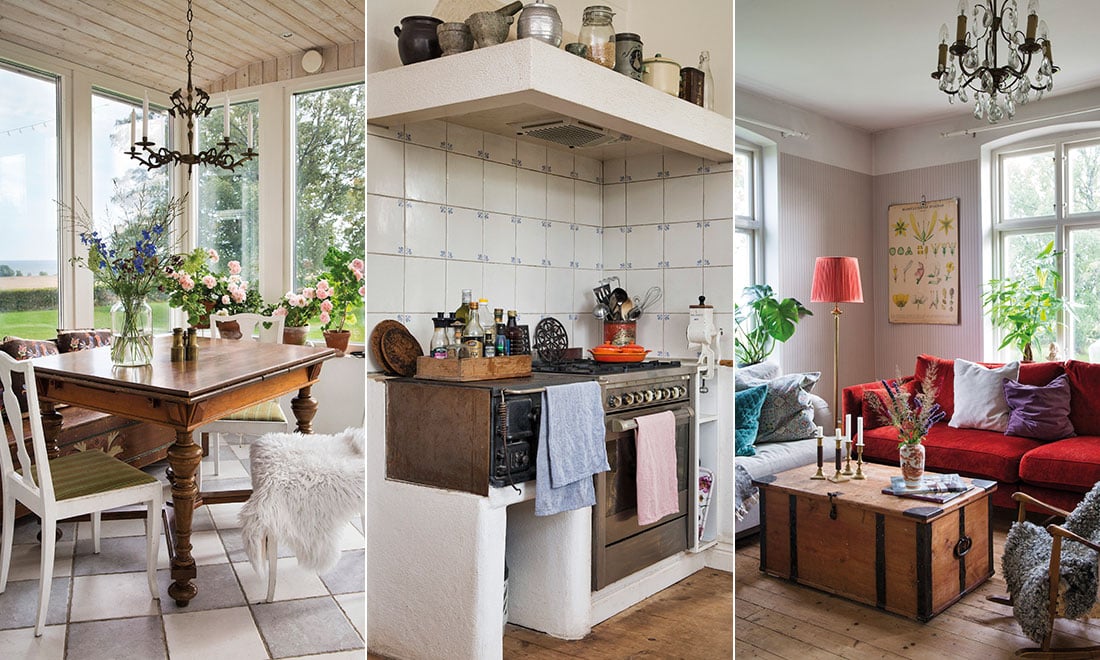 Kika in i den charmiga gamla gården på Österlen