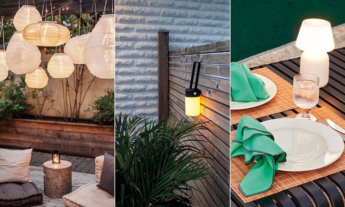 Utomhusbelysning för uteplatsen – 8 fina idéer!