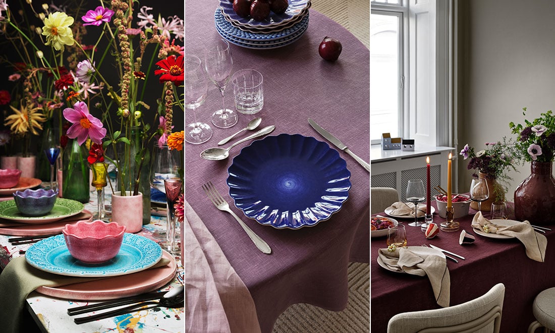 Lyckas med höstens lekfulla och färgstarka dukningar – 6 tips
