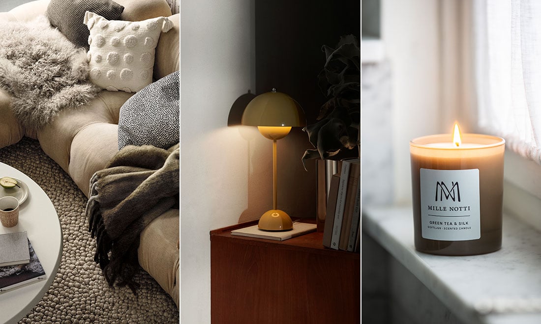 Så skapar du en varm och inbjudande känsla hemma – 5 tips