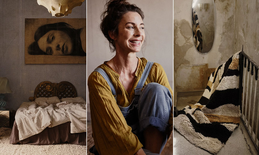 Marie Olsson Nylander i nytt samarbete med Ellos Home – se mattkollektionen