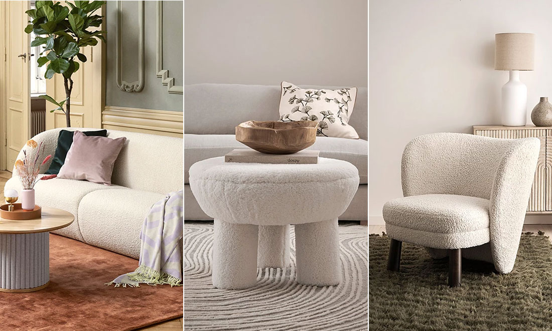 9 stilsäkra möbler i trendigt teddymaterial