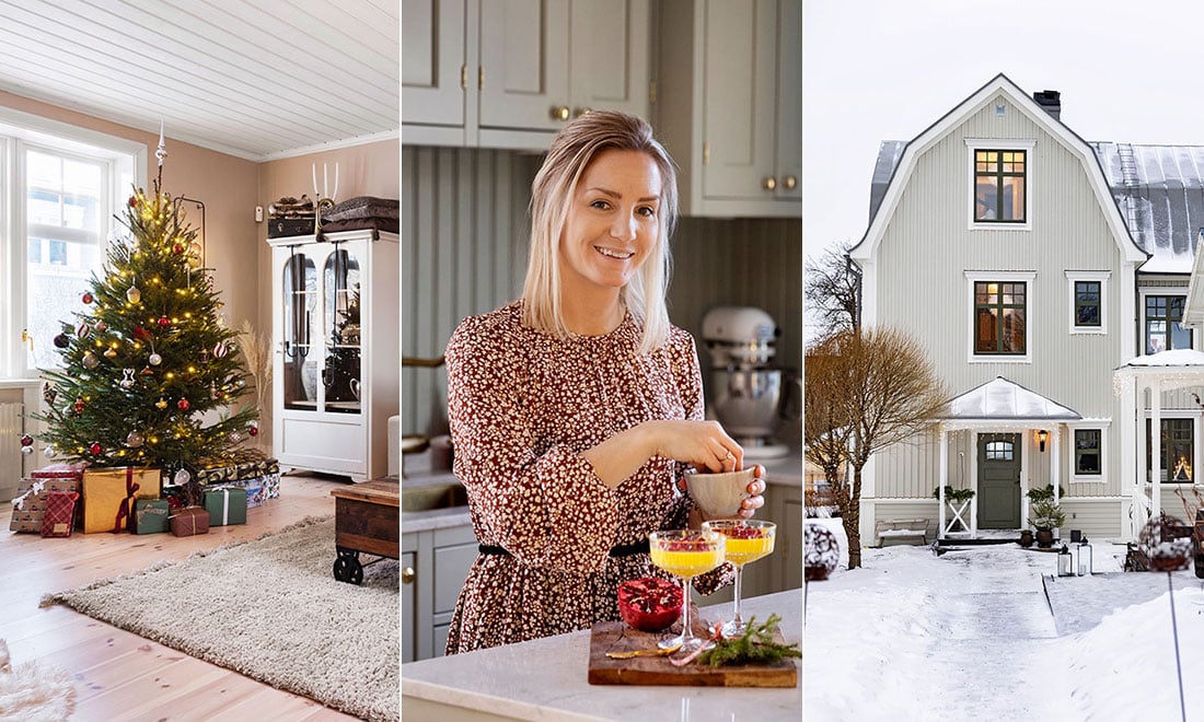 Kika in i Carolines mysiga 1920-talsvilla: ”Det blev korv med bröd och pizza i granen”