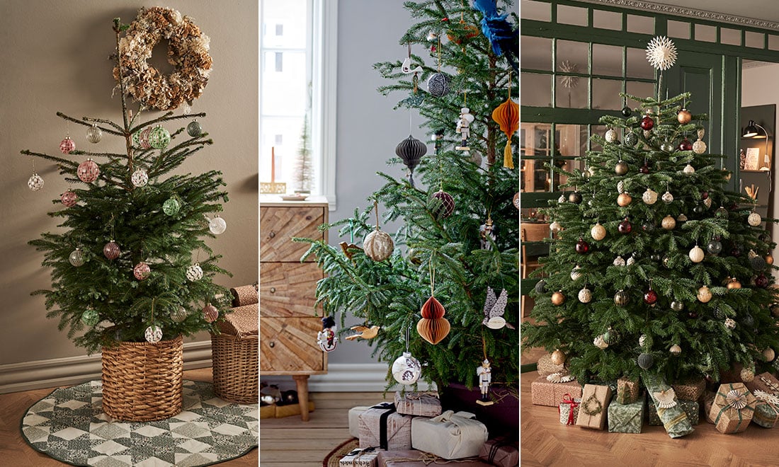 Så pyntar vi granen i år – 12 julgranar att inspireras av