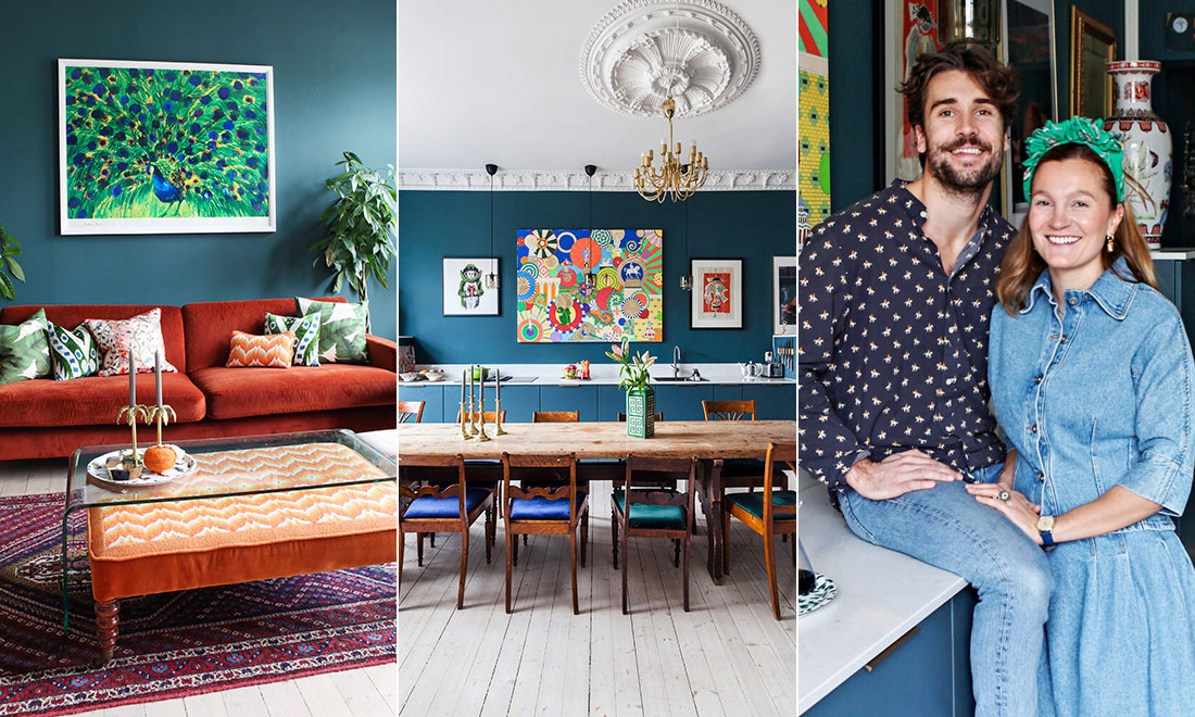 Kika in i det eleganta och färgstarka huset från 1896: ”Hade en hel loppis under sängen”