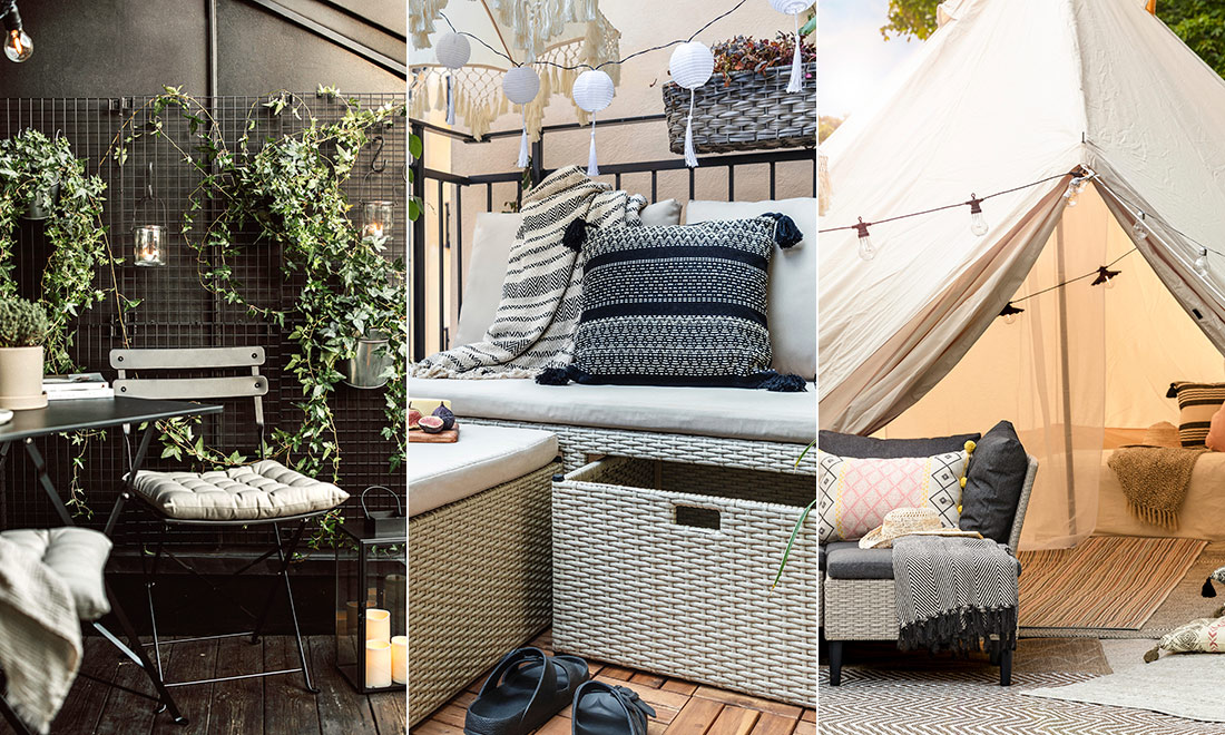 8 fina sätt att inreda uteplatsen och balkongen