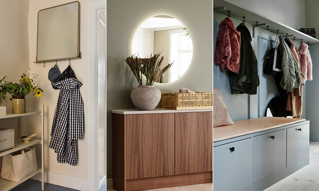 7 fina förvaringslösningar för hallen