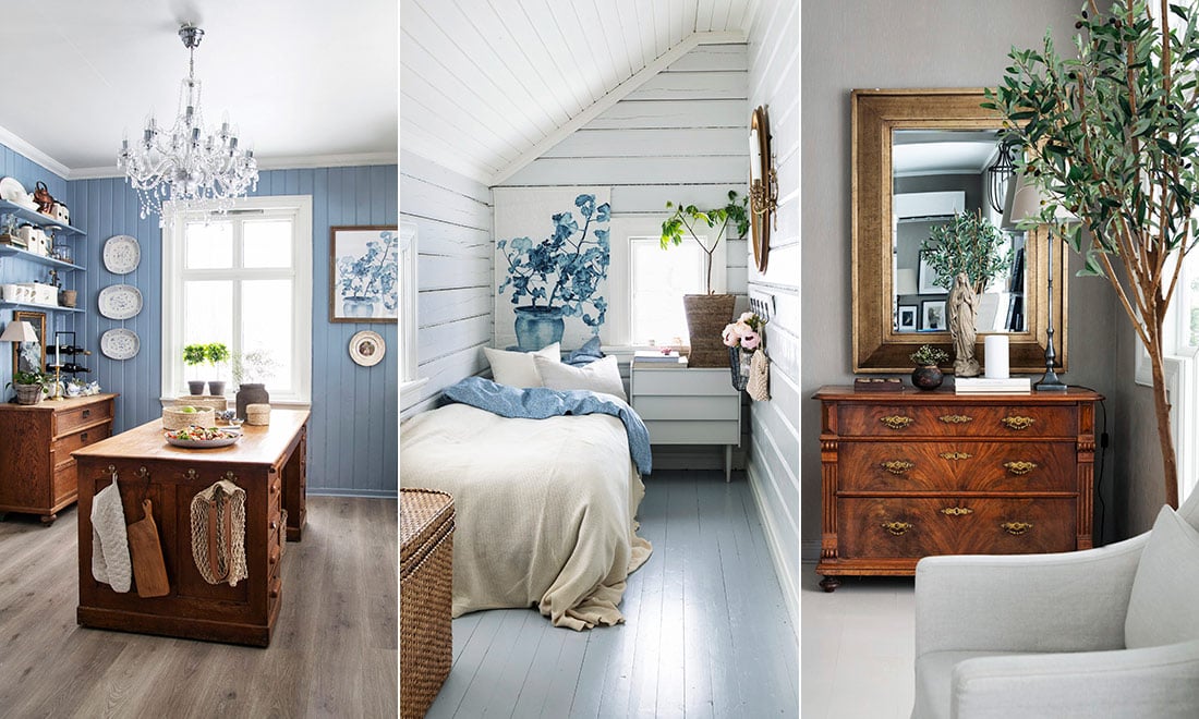 Vintagefynd och arvegods – inspireras av det här personliga hemmet