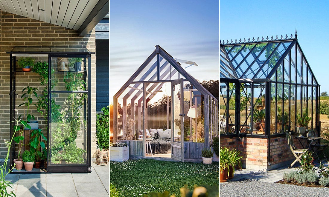 11 fina växthus – från litet till stort