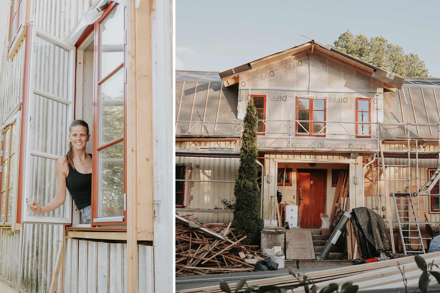 Värmande renovering av det gamla säteriet– med energisnåla fönster