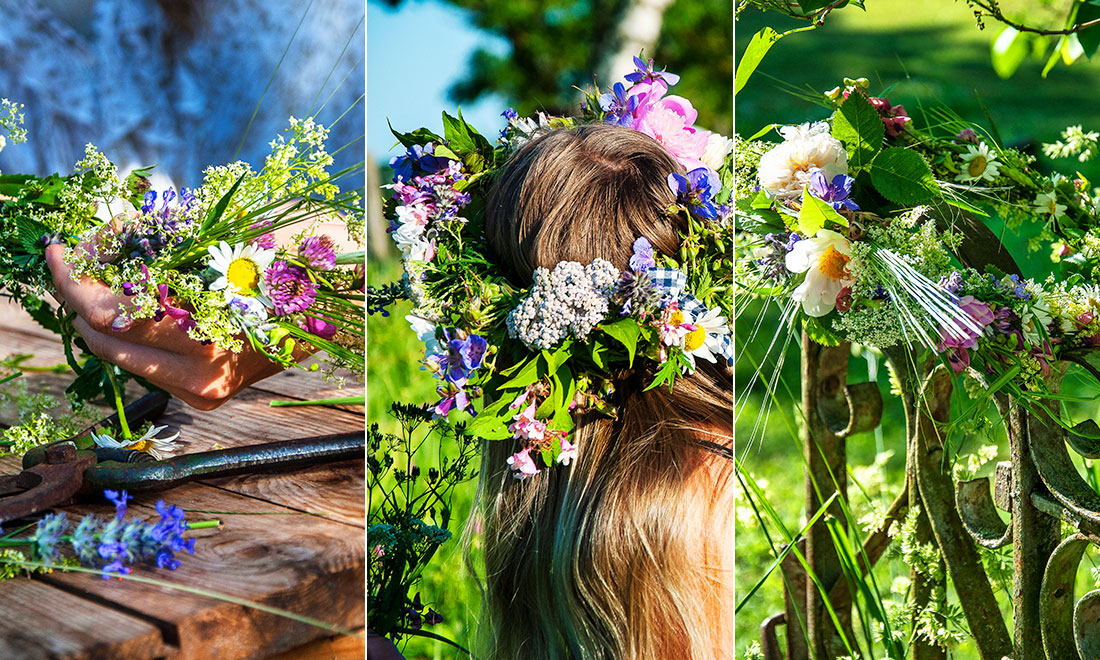 Så binder du en midsommarkrans – i 3 enkla steg
