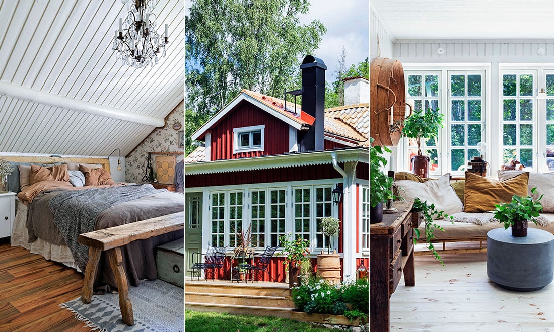 Det gamla torpet blev ett charmigt hem med glasveranda: ”Vi har gjort mycket själva”
