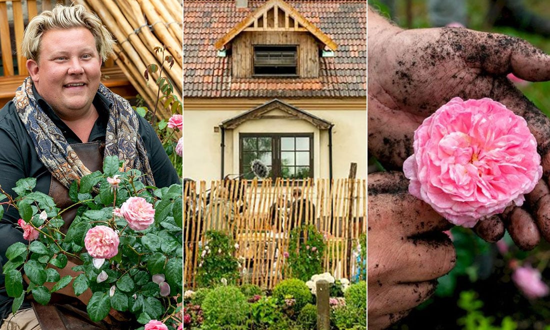 Här är Karl Fredriks hemliga hus i Skåne – se den underbara trädgården