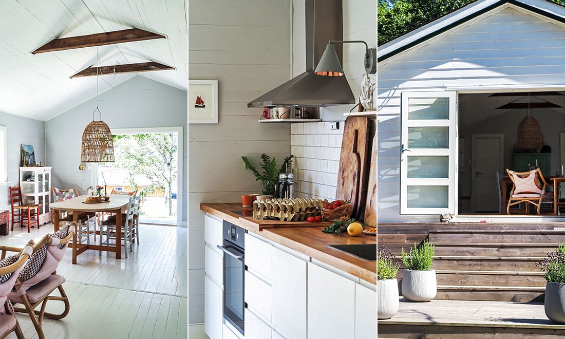 Snyggt sommarhus med enkla medel: ”vill inte inreda med dyra saker som man är rädd för att använda”