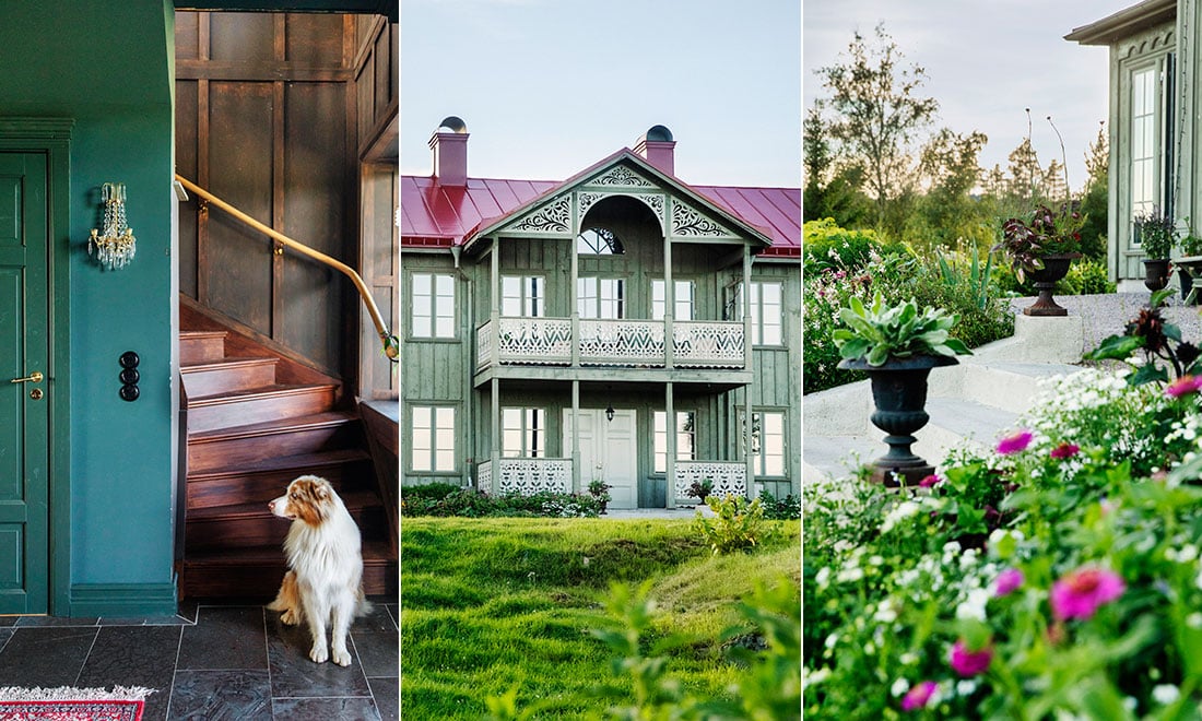 Familjen byggde herrgårdsliknande villa i Dalarna: ”här stod tidigare en fallfärdig liten stuga”