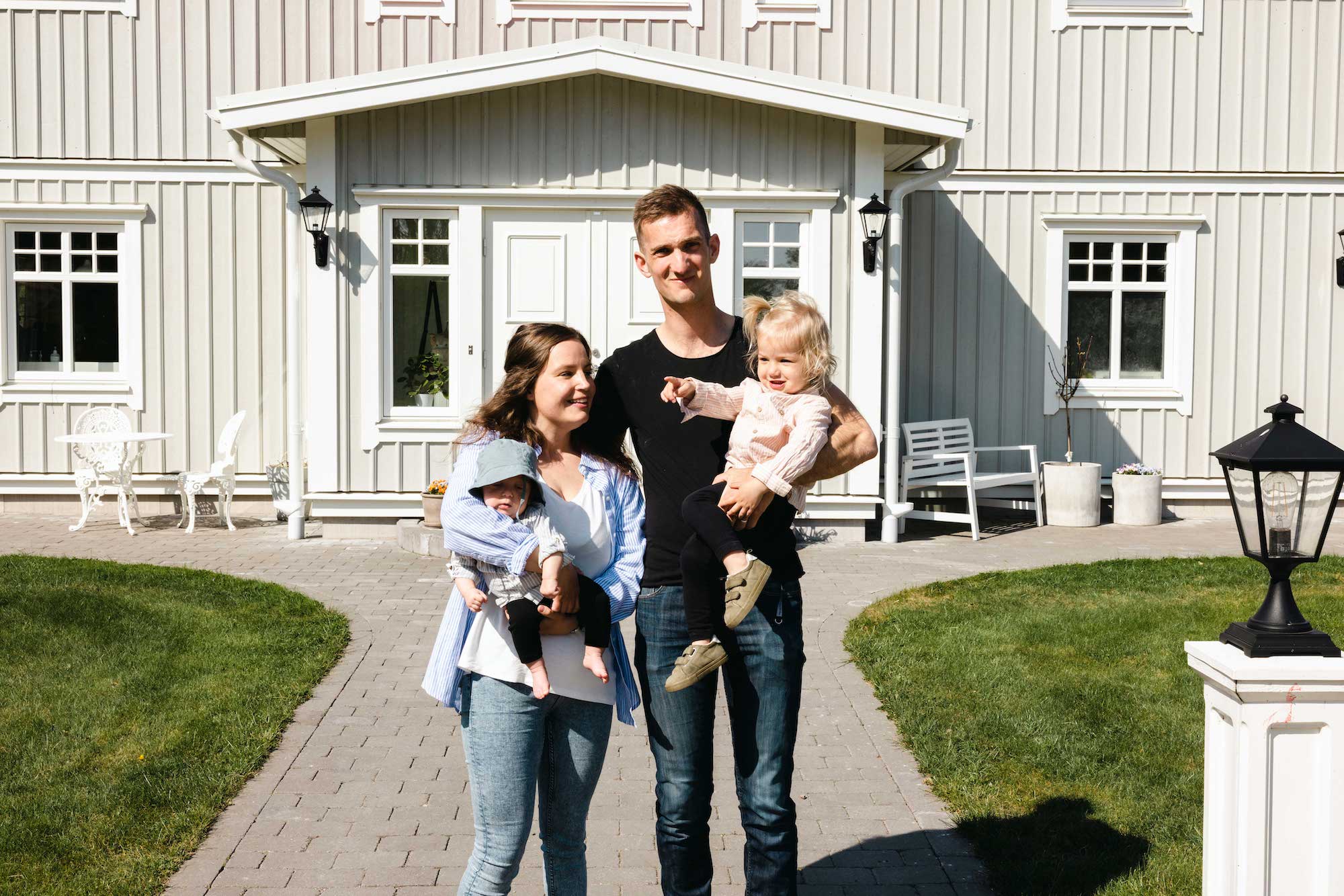 Värmepumpen gör sitt jobb hos familjen Linnér