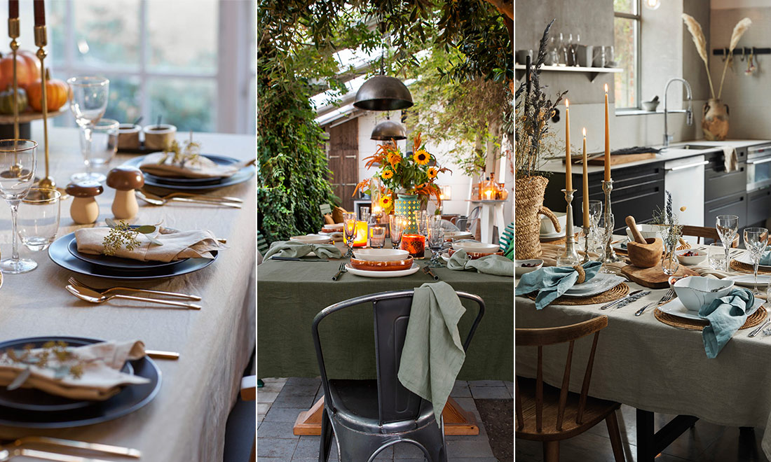 10 vackra höstdukningar vi inspireras av just nu