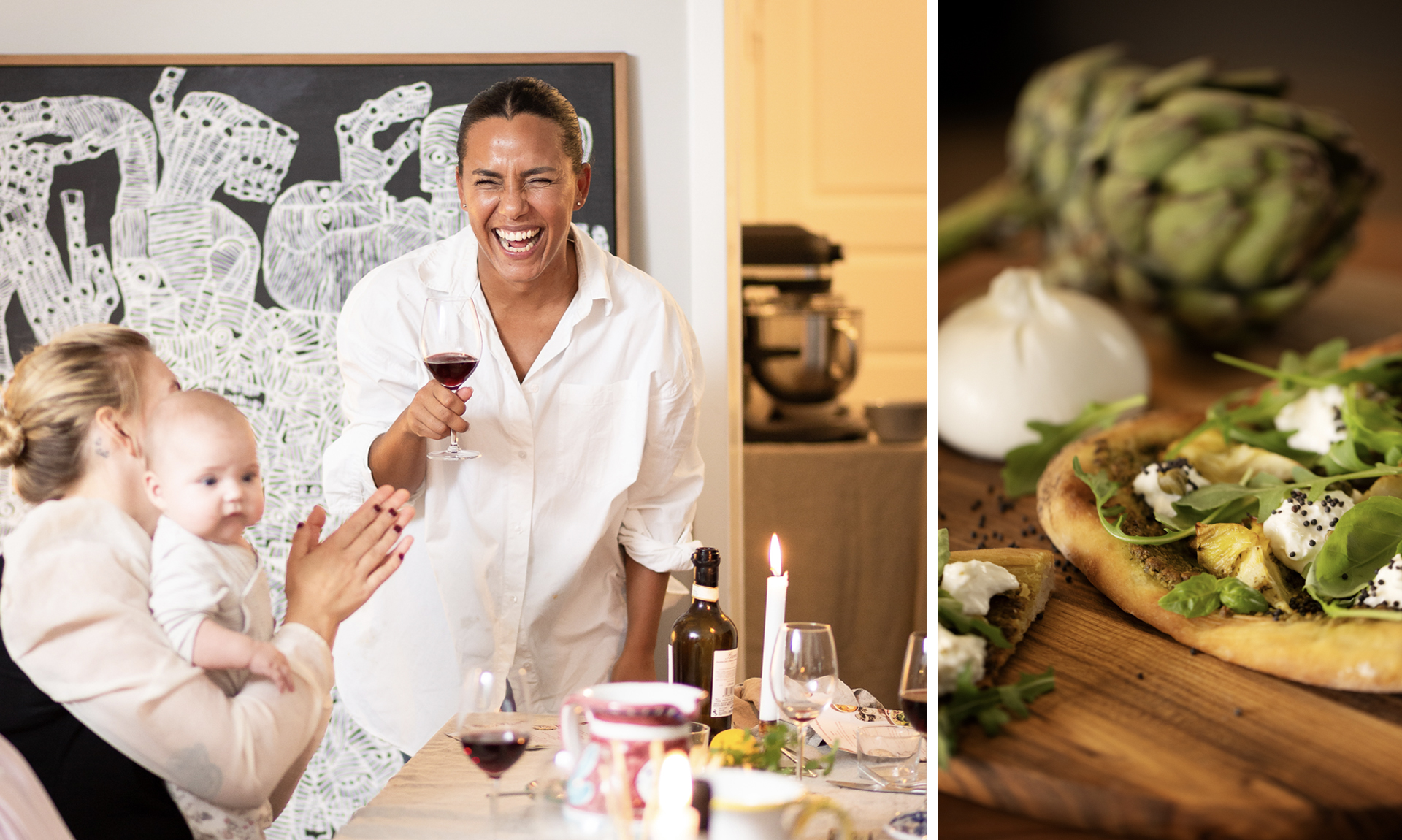 Hemma hos TV-kocken Markiz står maten i centrum