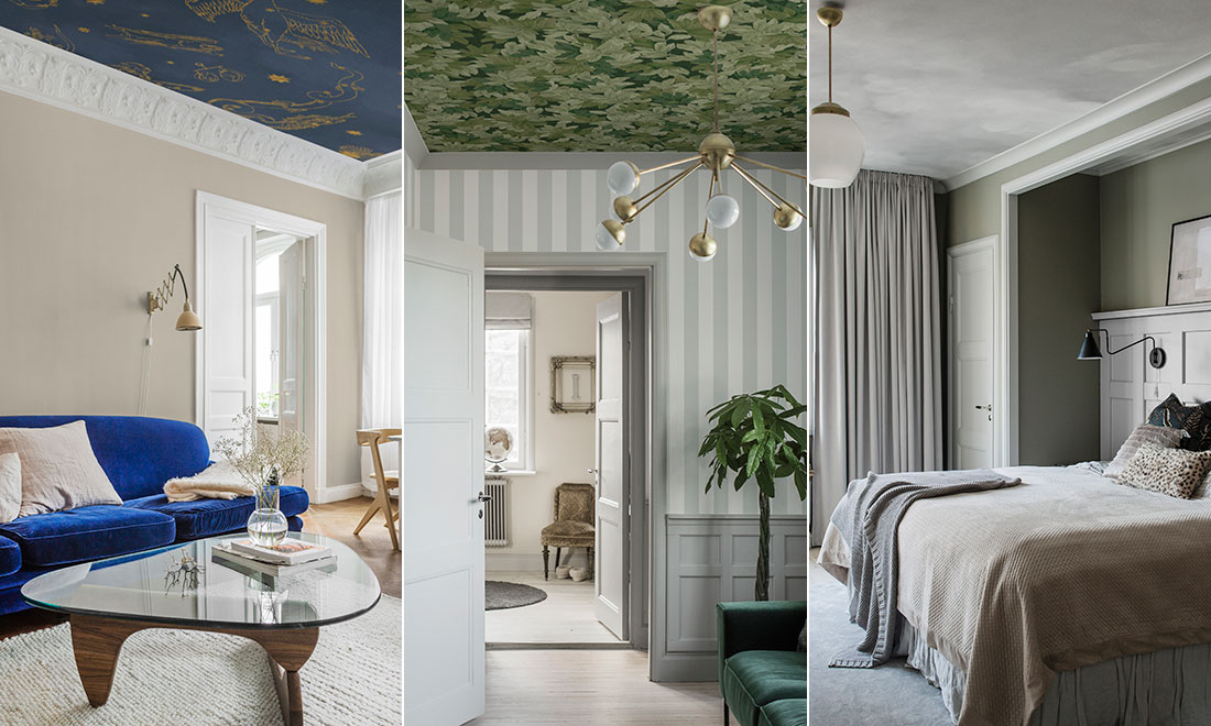 Boråstapeter släpper specialdesignade tapeter för taket – lummiga trädkronor och himlavalv