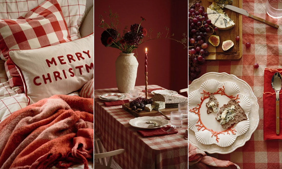 Rött och rutigt – fler julnyheter från Ellos Home