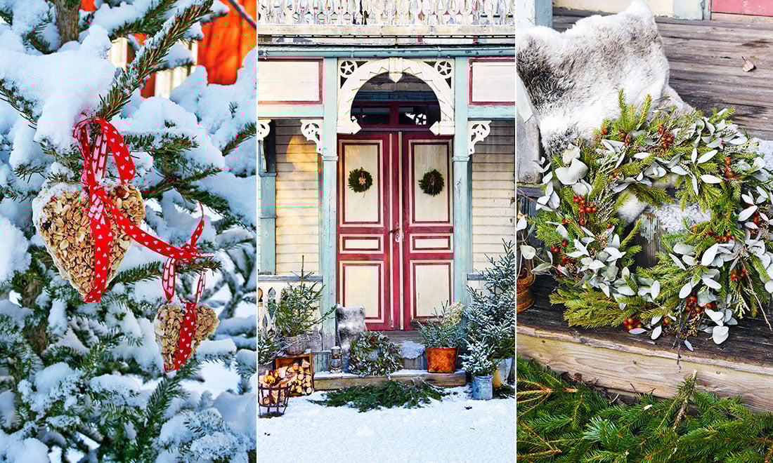 Skapa julstämning runt huset med pynt och kransar – 5 enkla tips