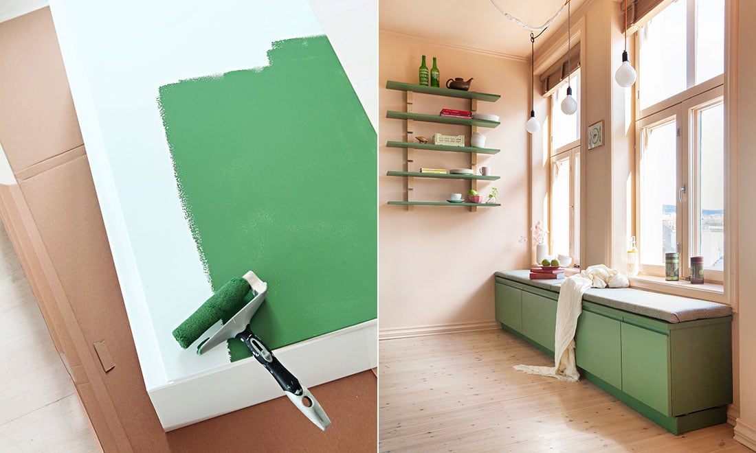 Ikea-hack: Så bygger du en sittbänk som ser platsbyggd ut