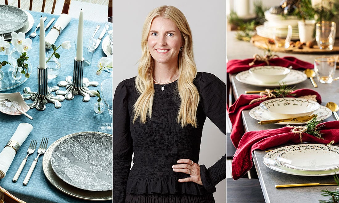 5 dukningar för jul och nyår – inredarens bästa tips
