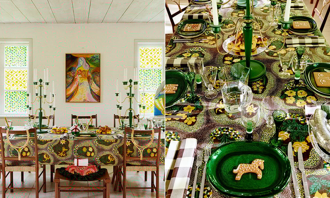 Inspireras av den festliga dukningen signerad Svenskt Tenn