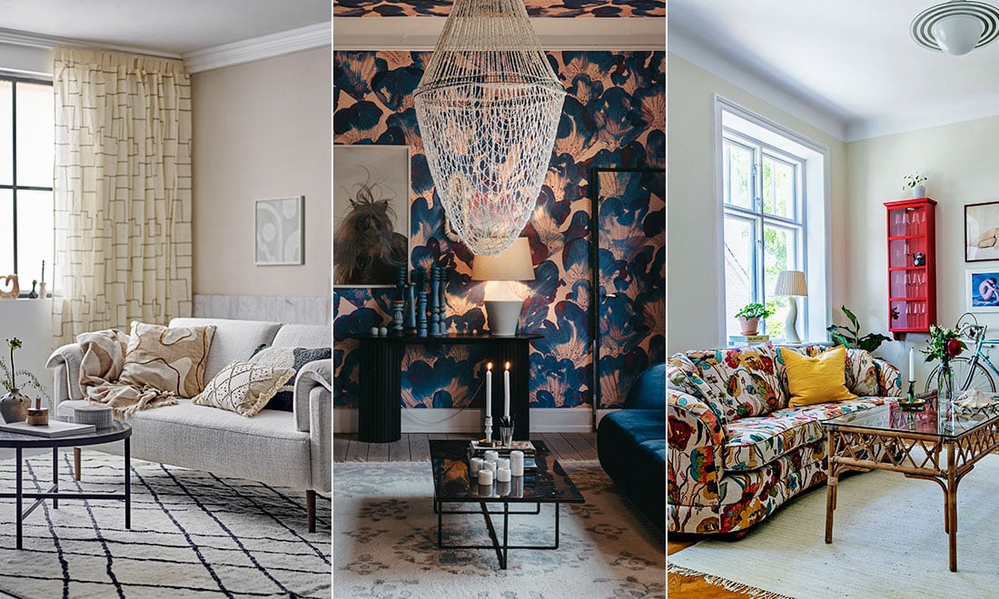 Så inreder vi vardagsrummet 2024 – 12 fina inredningsidéer