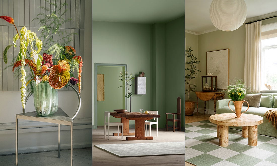 Inred med grönt – 10 fina sätt att inreda med den supertrendiga kulören
