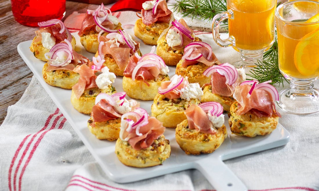 Recept till julminglet: Västerbottenssnurror med skinka