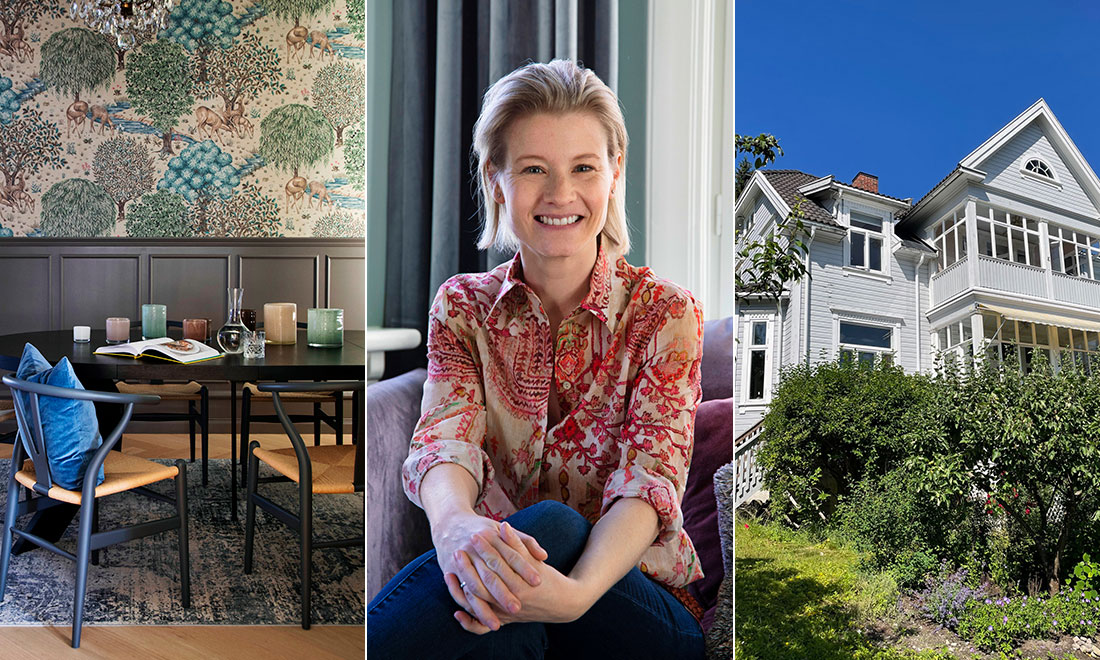 Kika in i villan från 1914: ”Alla färgval har gjorts med utgångspunkt i tapeten”