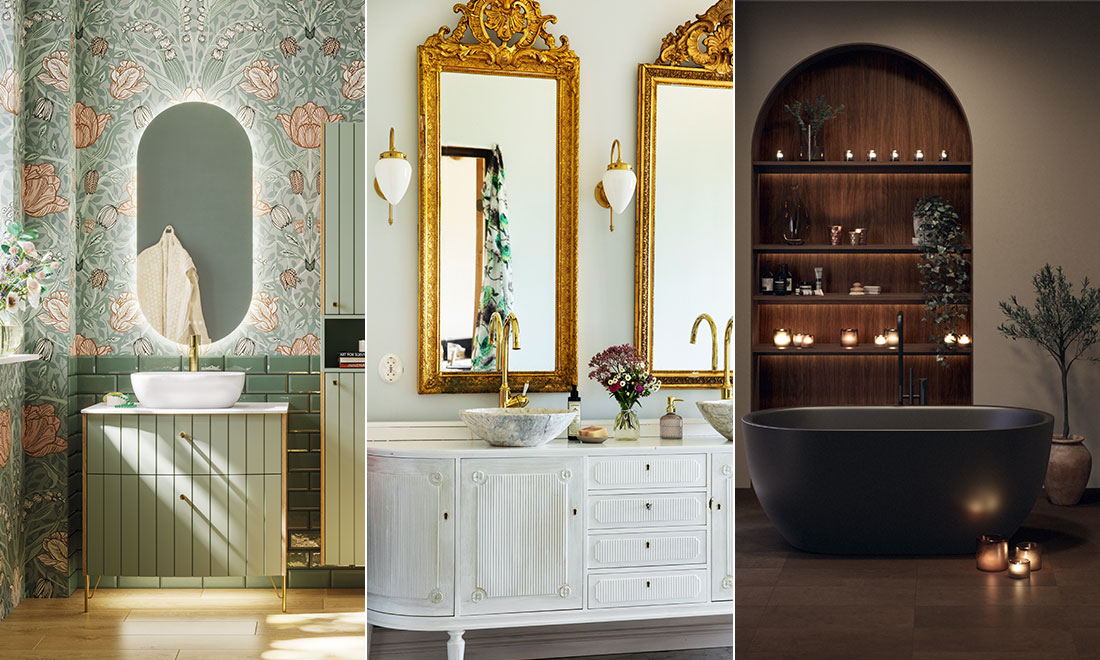 10 personliga badrum med fina inredningslösningar