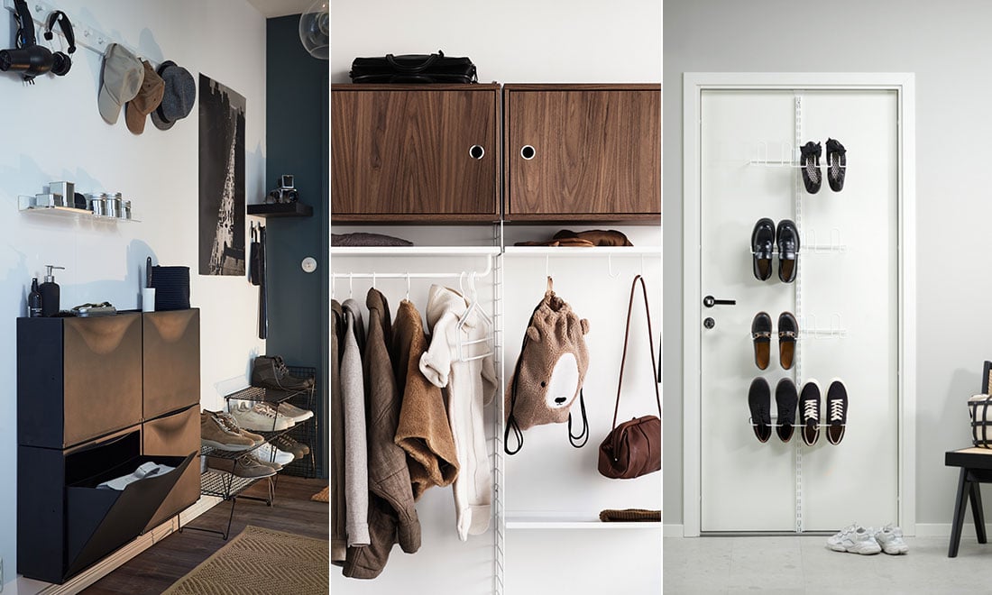 Smart förvaring till en liten hall – 5 tips