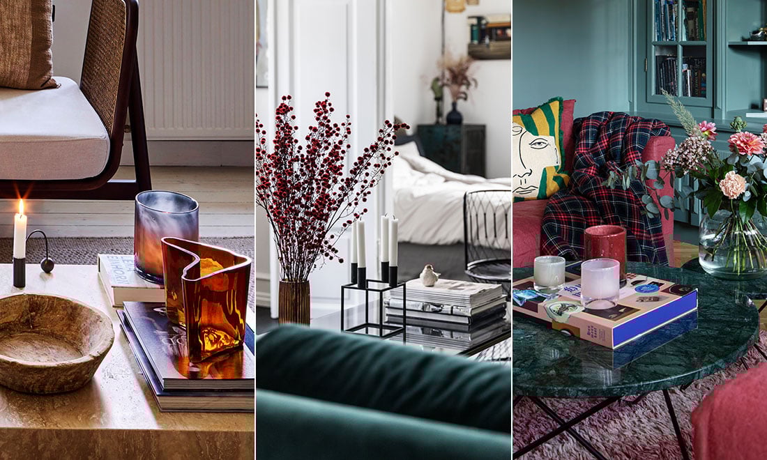 Styla soffbordet – 15 fina bilder att inspireras av!