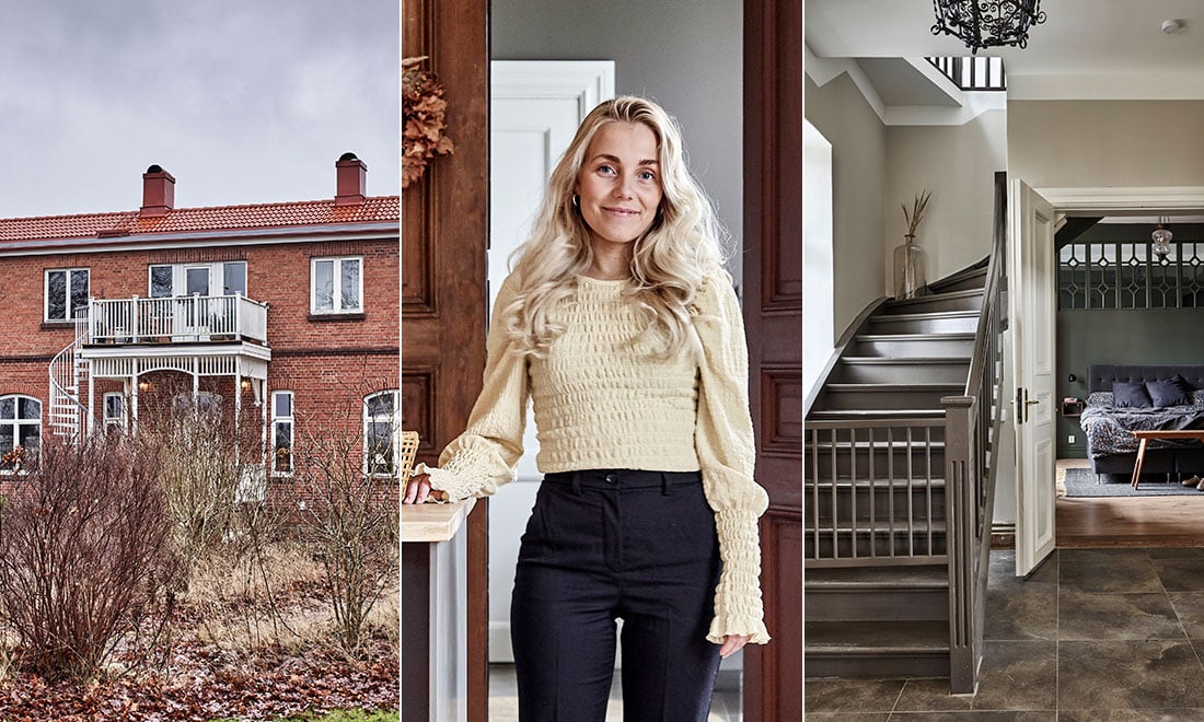 Elins och Caspers ruckel blev ett drömhem: ”Ville verkligen ha en gammal skola”