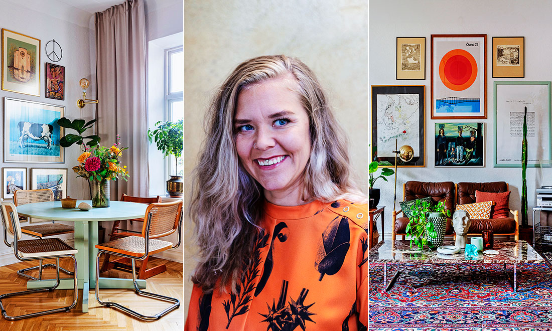 Kim och Oscar inreder med loppisfynd: ”Vi är emot slit- och slängsamhället”