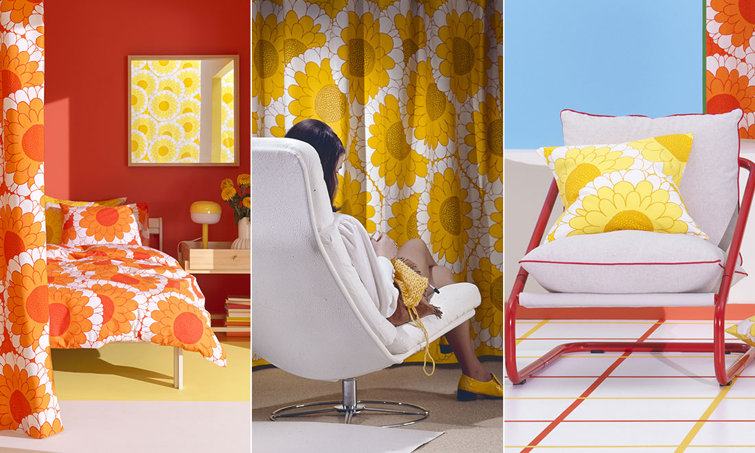 Ikea släpper flower power–kollektion inspirerad av 60- och 70-talet