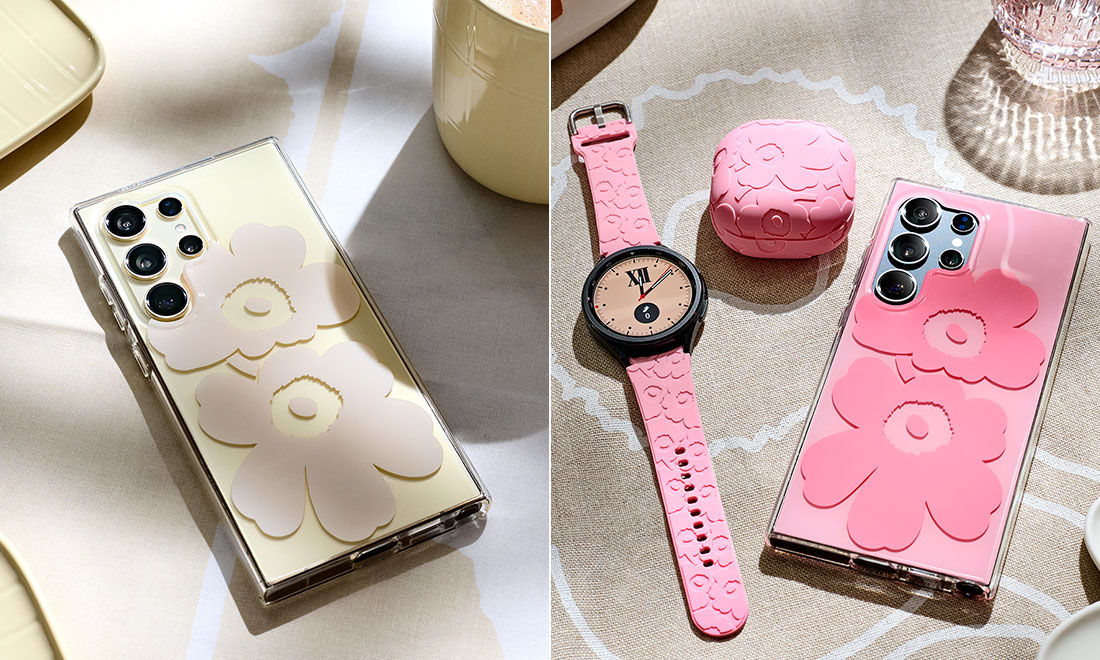 Samsung och Marimekko släpper blommiga teknikaccessoarer