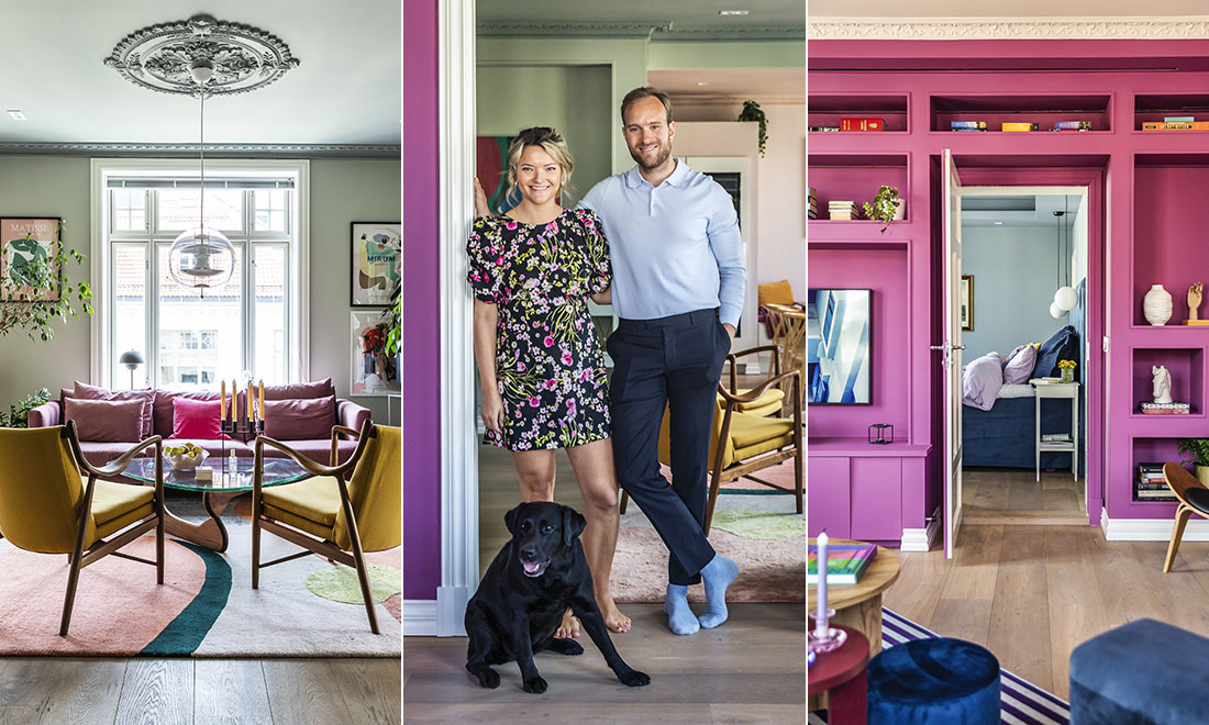 Kika in i det pampiga och färgstarka hemmet från 1904: ”Det började med den rosa soffan”