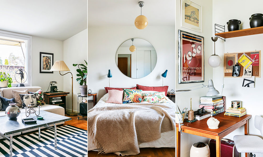 Paret har inrett radhuset med 30-talsprylar: ”Vill gärna att allt kommer från samma tidsepok”