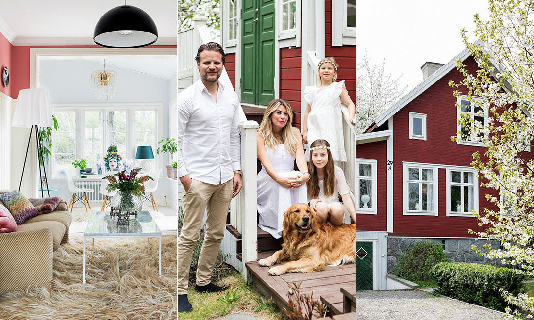 Kika in i Josefins och Daniels sekelskiftesvilla i Bromma: ”Påminner om en italiensk villa”